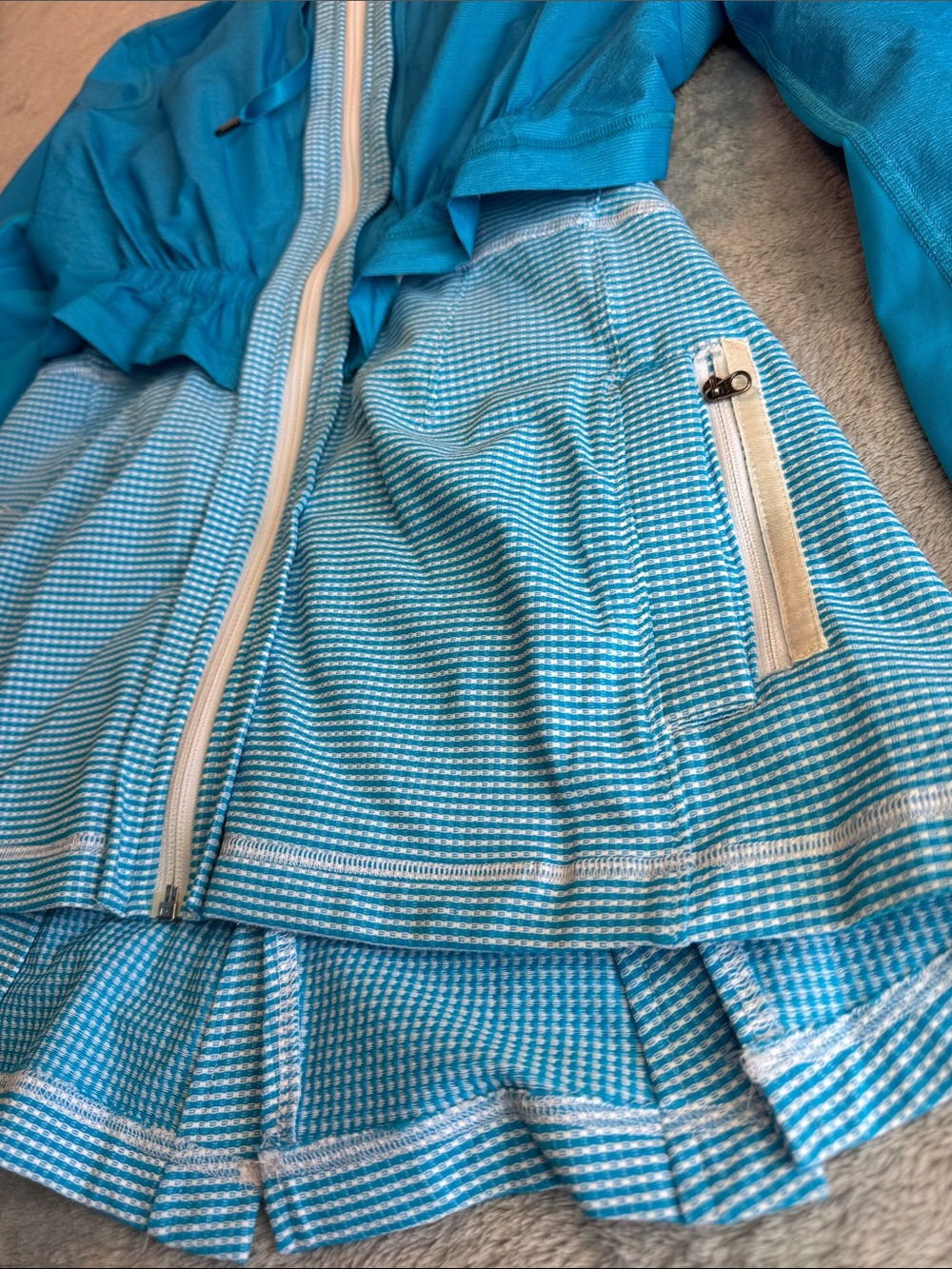 Rare NWOT Lululemon 2 IN 1 Proactive 2 Piece Jacket Set Blue Size 10 - Picture 4 of 14